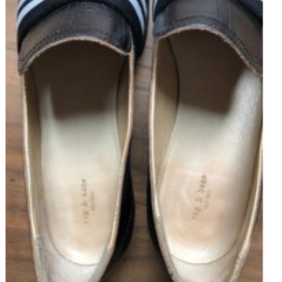 Rag & Bone Amber Black Leather Loafers - Picture 4 of 6